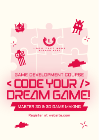 Game Making Course Flyer Image Preview