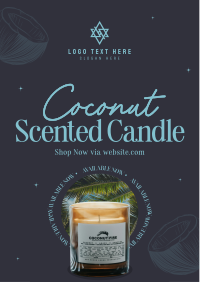 Coconut Scented Candle Flyer Image Preview