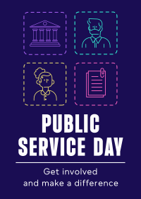 Public Service Day Poster Image Preview