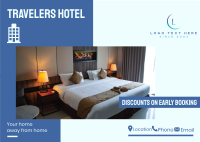 Travelers Hotel Postcard Image Preview
