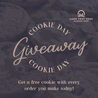 Cookie Giveaway Treats Instagram Post Design