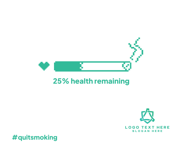 Health Bar Smoking Facebook Post Design Image Preview