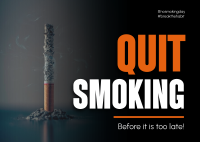 Quit Smoking Today Postcard Image Preview