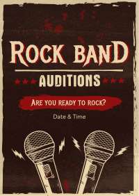 Brutalism Rock Auditions Poster Image Preview