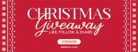 Christmas Giveaway Promo Facebook Cover Design