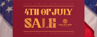 Minimalist 4th of July Sale Facebook cover Image Preview