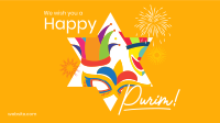 Purim Festival Facebook event cover Image Preview