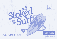 Stoked to Surf Pinterest Cover Design