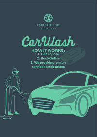Easy Carwash Booking Flyer Design