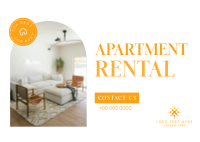 Apartment Rental Minimalist Postcard Preview