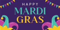 Mardi Gras Celebration Twitter post Image Preview