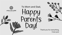 Floral Parents Greeting Facebook event cover Image Preview