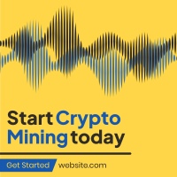 Cryptocurrency Market Mining Instagram Post Design