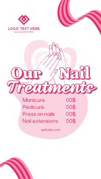 Nail Treatments List Instagram Story Design