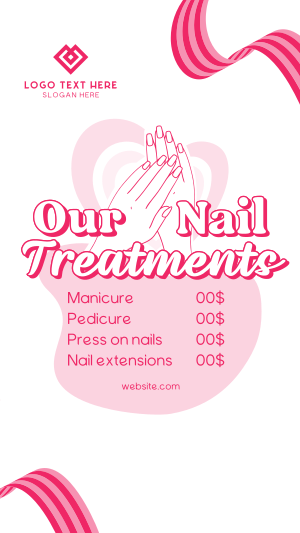 Nail Treatments List Instagram story Image Preview