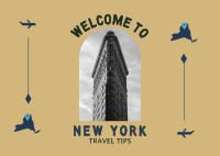 New York Travel  Postcard Image Preview