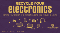 Recycle your Electronics Facebook Event Cover Design