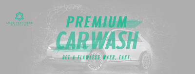 Premium Car Wash Facebook cover Image Preview
