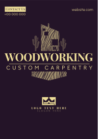House Woodworking Flyer Design