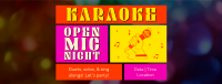 Karaoke Open Mic Facebook cover Image Preview