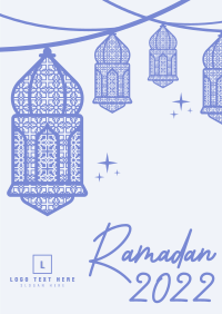 Ornate Ramadan Lamps Poster Design