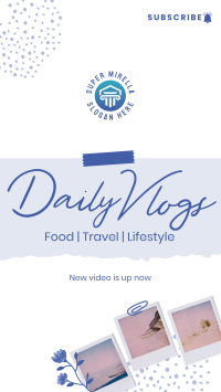 Scrapbook Daily Vlog Facebook Story Image Preview