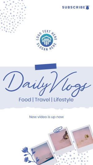 Scrapbook Daily Vlog Facebook story Image Preview