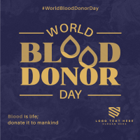 World Blood Donor Badge Instagram Post Design