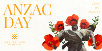 Anzac Day Collage Twitter Post Design