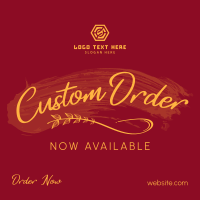 Brush Custom Order Instagram post Image Preview