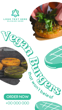 Vegan Burgers YouTube Short Design