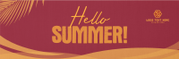 Organic Summer Greeting Twitter Header Image Preview