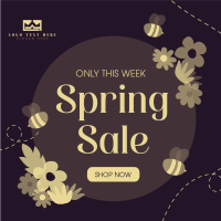 Spring Bee Sale Instagram Post Design