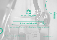 Ask a Pediatrician Postcard Image Preview