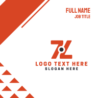 Double Orange 7 Business Card Design