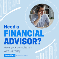 Professional Financial Advisor Instagram Post Design
