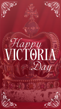 Victoria Day Crown  Facebook Story Design