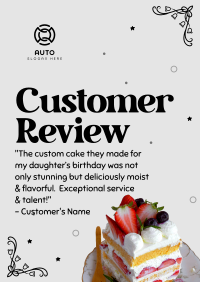 Birthday Cake Review Poster Image Preview