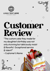 Birthday Cake Review Poster Image Preview