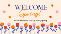 Welcome Spring Greeting YouTube Video Design