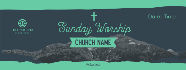 Church Sunday Worship Facebook Cover Design Image Preview