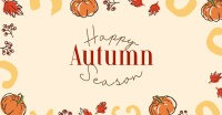 Leaves and Pumpkin Autumn Greeting Facebook Ad Design