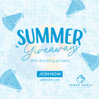 Refreshing Summer Giveaways Instagram Post Design