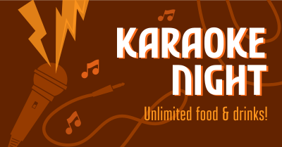 Karaoke Night Facebook ad Image Preview