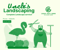 Uncle's Landscaping Facebook Post Design