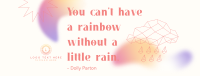 Little Rain Quote Facebook cover Image Preview