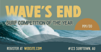 Surfing Competition Facebook Ad Design