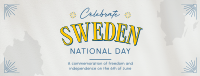 Conventional Sweden National Day Facebook Cover Design
