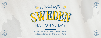 Conventional Sweden National Day Facebook cover Image Preview