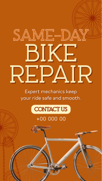 Bike Repair Shop Facebook Story Design